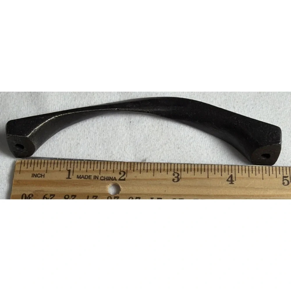 Lot Of 3 New Hobby Lobby Modern Twist Black Metal Drawer Handles